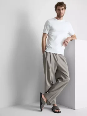 The Edit merceriseret slim-fit T-shirt