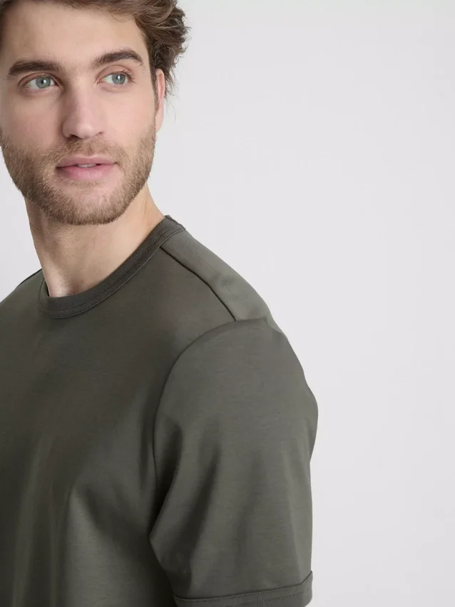 The Edit merceriseret slim-fit T-shirt