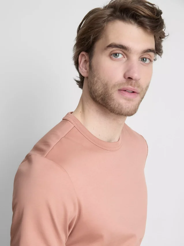 The Edit merceriseret slim-fit T-shirt