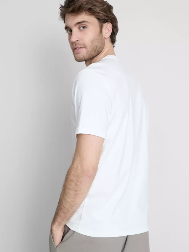 The Edit merceriseret slim-fit T-shirt