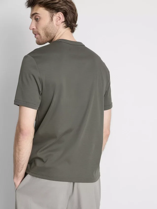 The Edit merceriseret slim-fit T-shirt