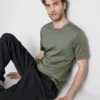 The Edit merceriseret slim-fit T-shirt