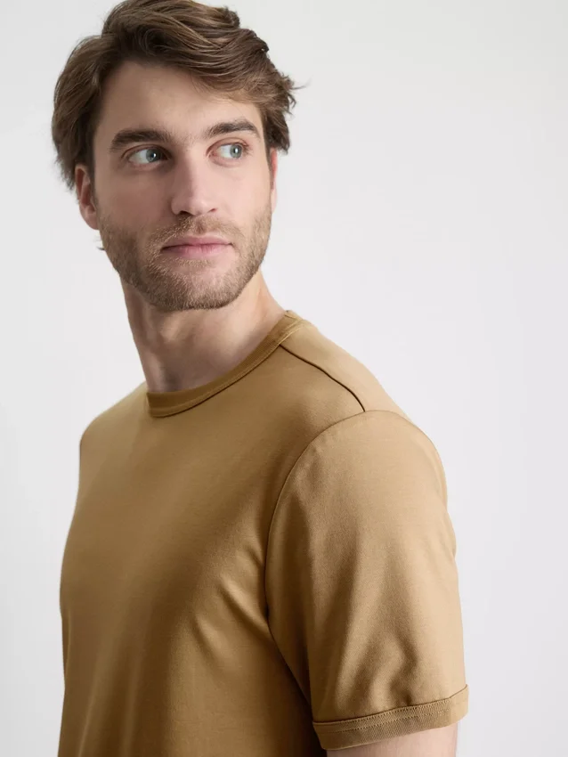The Edit merceriseret slim-fit T-shirt