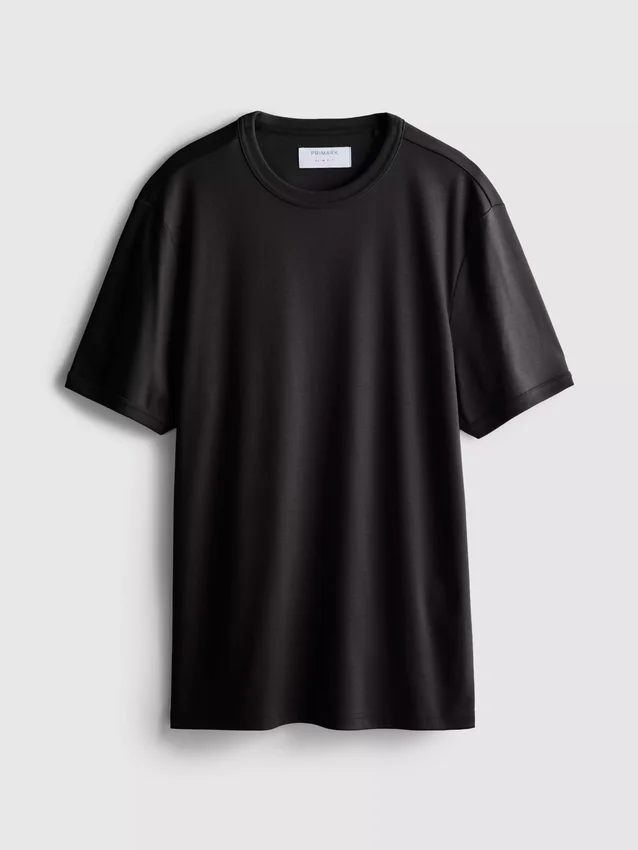 The Edit merceriseret slim-fit T-shirt