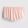 The Edit pyjama shorts i satin med blonder