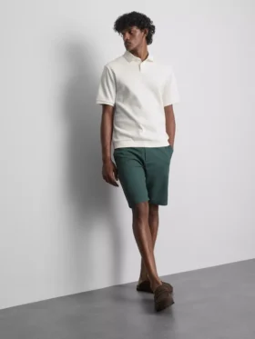 The Edit ribbet poloshirt