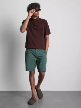 The Edit ribbet poloshirt