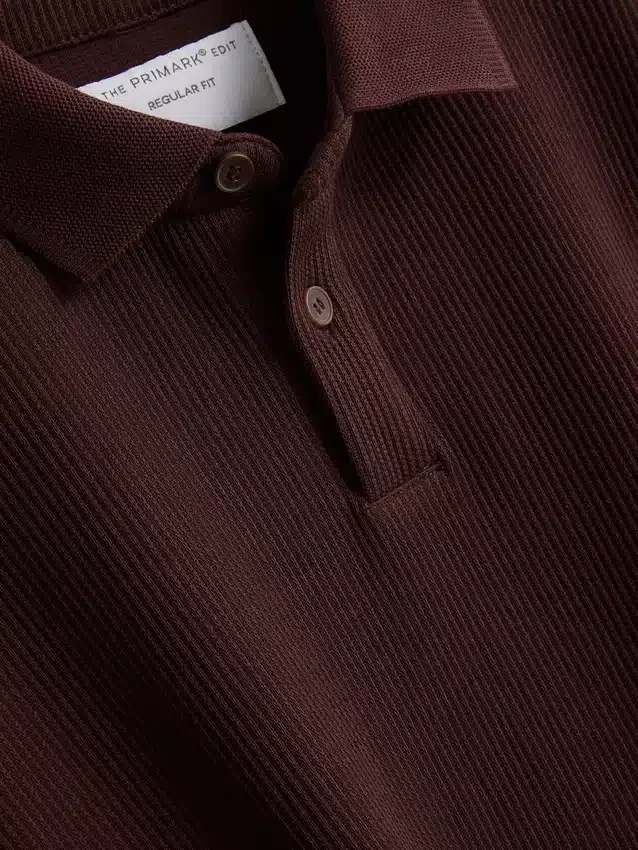 The Edit ribbet poloshirt