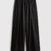 The Edit satinbukser med brede ben