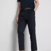 The Edit slim fit-bukser med peached-finish