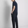 The Edit slim fit-bukser med peached-finish