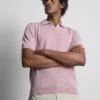 The Edit strikket poloshirt