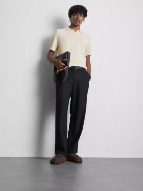 The Edit strikket poloshirt