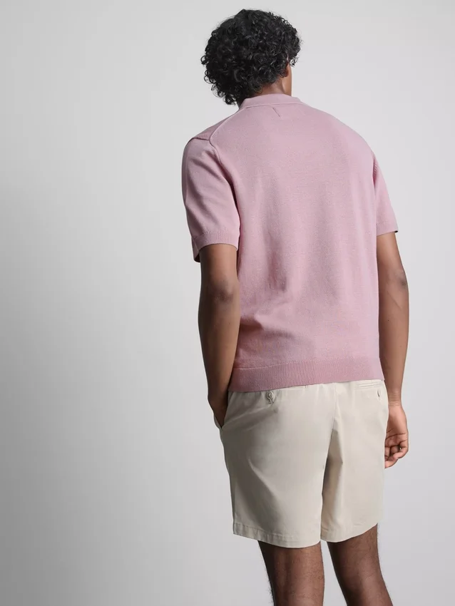 The Edit strikket poloshirt