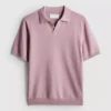 The Edit strikket poloshirt