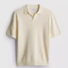 The Edit strikket poloshirt