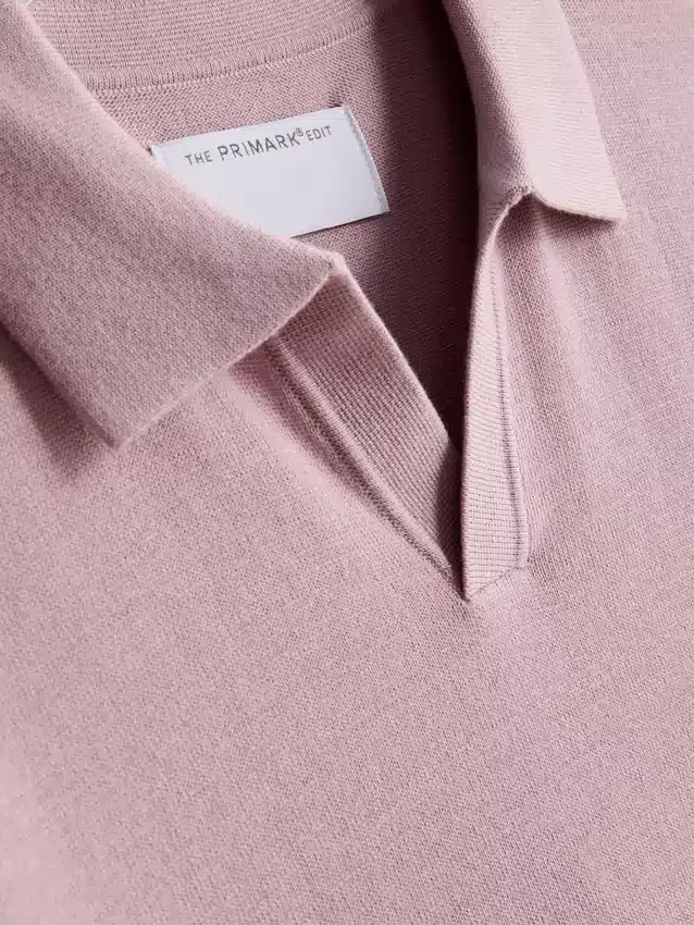 The Edit strikket poloshirt