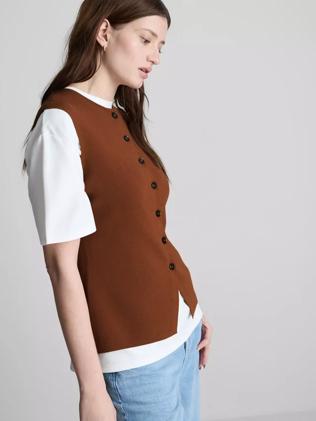 The Edit strikket top med knapper