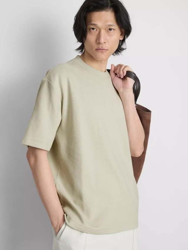 The Edit T-shirt i struktureret bomuld