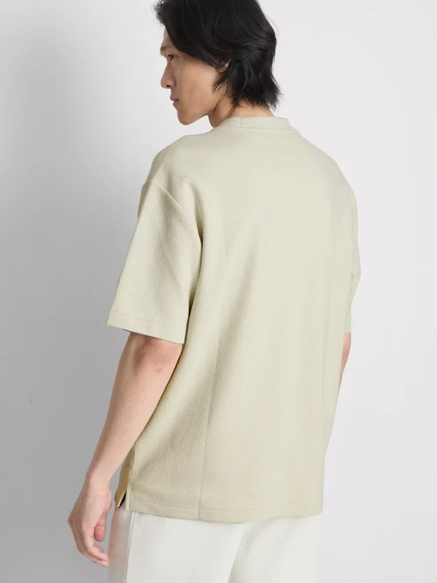 The Edit T-shirt i struktureret bomuld
