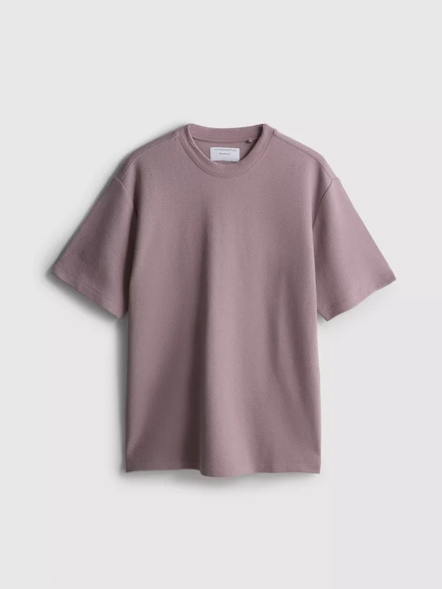 The Edit T-shirt i struktureret bomuld