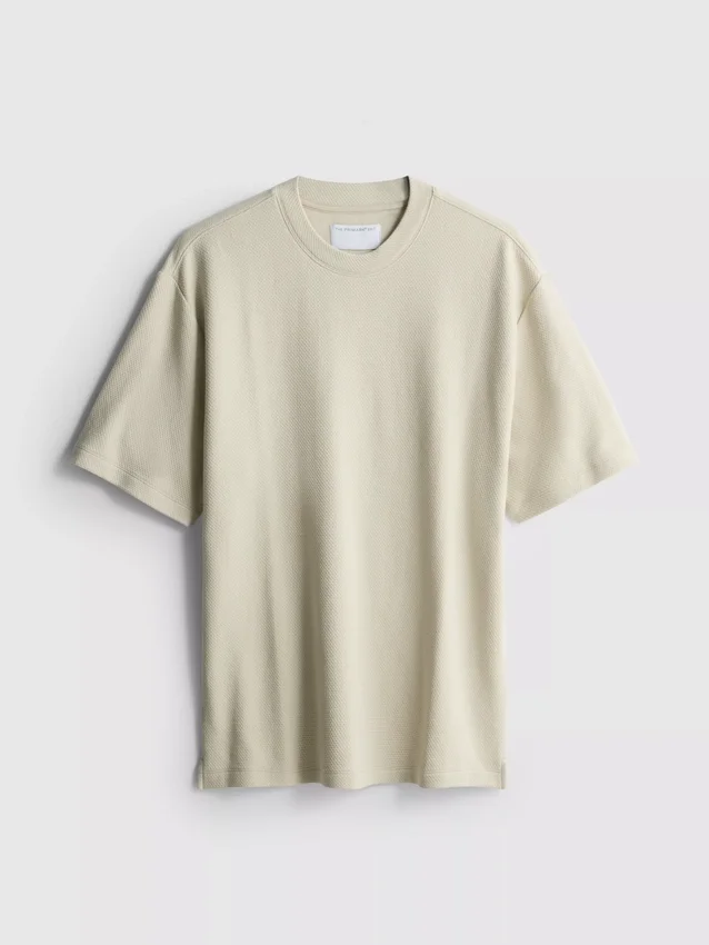 The Edit T-shirt i struktureret bomuld
