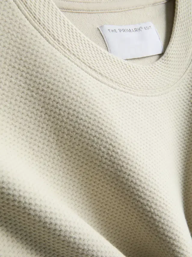 The Edit T-shirt i struktureret bomuld