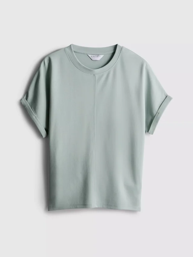 The Edit-t-shirt med synlige sømdetaljer