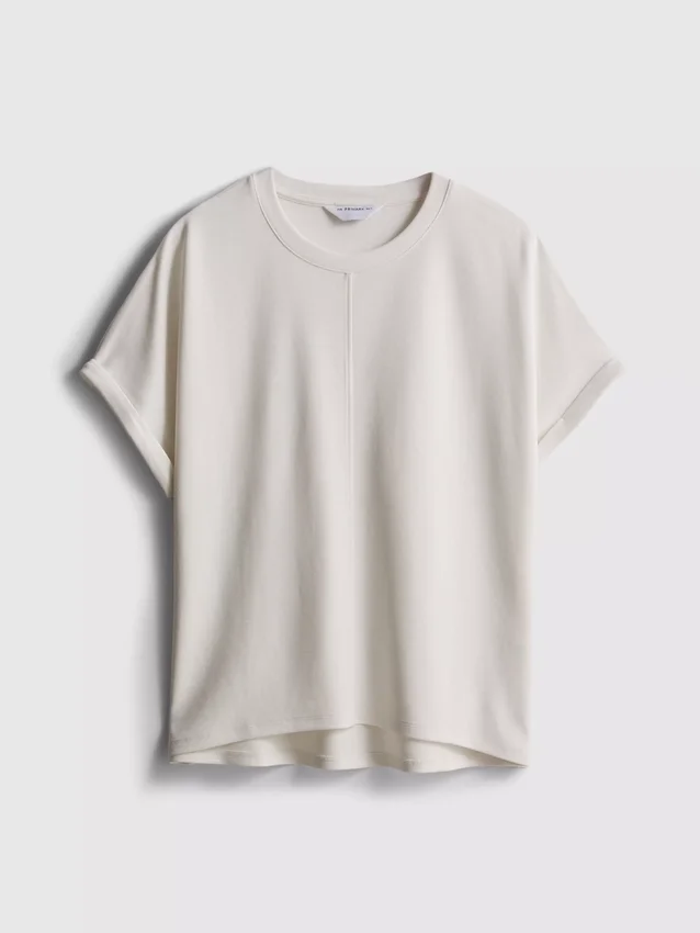 The Edit-t-shirt med synlige sømdetaljer