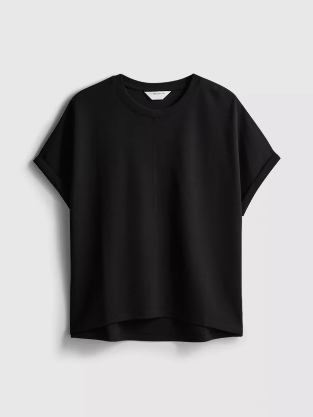 The Edit-t-shirt med synlige sømdetaljer