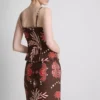 The Edit-tanktop i linneblanding med print