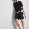 The Edit tekstureret polo-skjorte med lynlås
