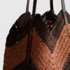 The Edit vævet shopper-taske