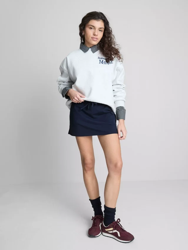 The Primark Scene | A-formet skort med højt bomuldsindhold