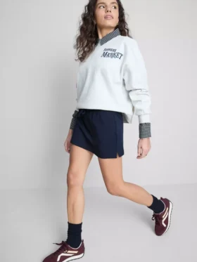 The Primark Scene | A-formet skort med højt bomuldsindhold
