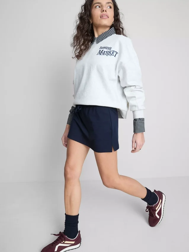 The Primark Scene | A-formet skort med højt bomuldsindhold