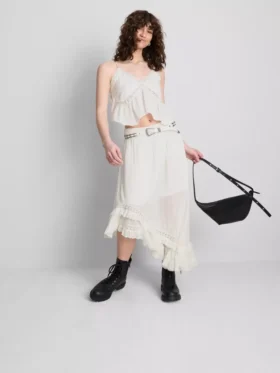 The Primark Scene | Asymmetrisk maxi-nederdel med broderi