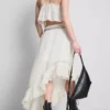 The Primark Scene | Asymmetrisk maxi-nederdel med broderi