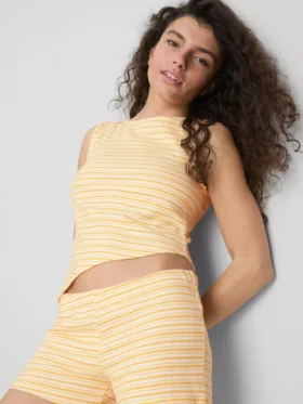 The Primark Scene | Asymmetrisk stribet tanktop