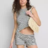 The Primark Scene | Asymmetrisk stribet tanktop