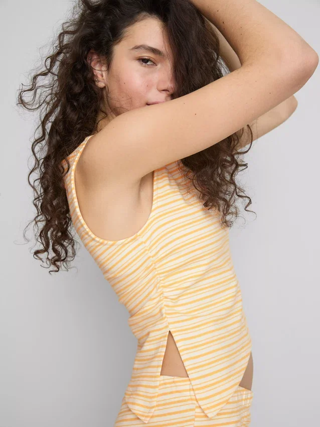 The Primark Scene | Asymmetrisk stribet tanktop
