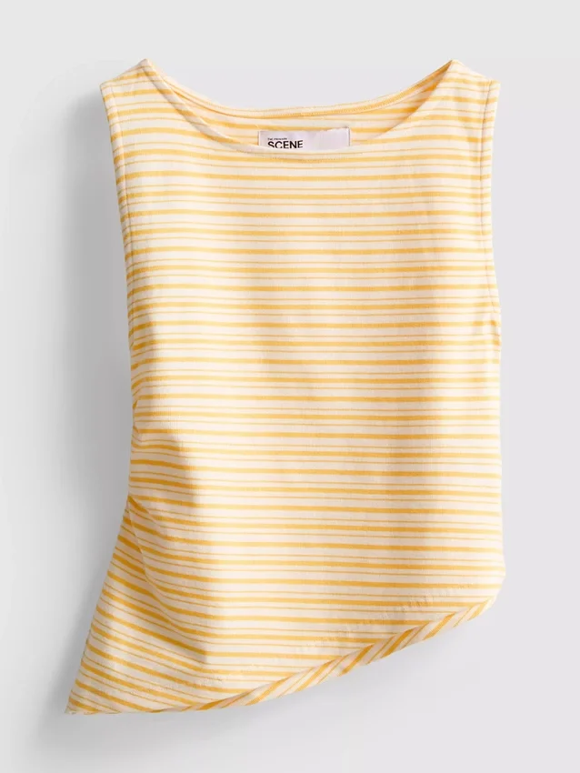 The Primark Scene | Asymmetrisk stribet tanktop