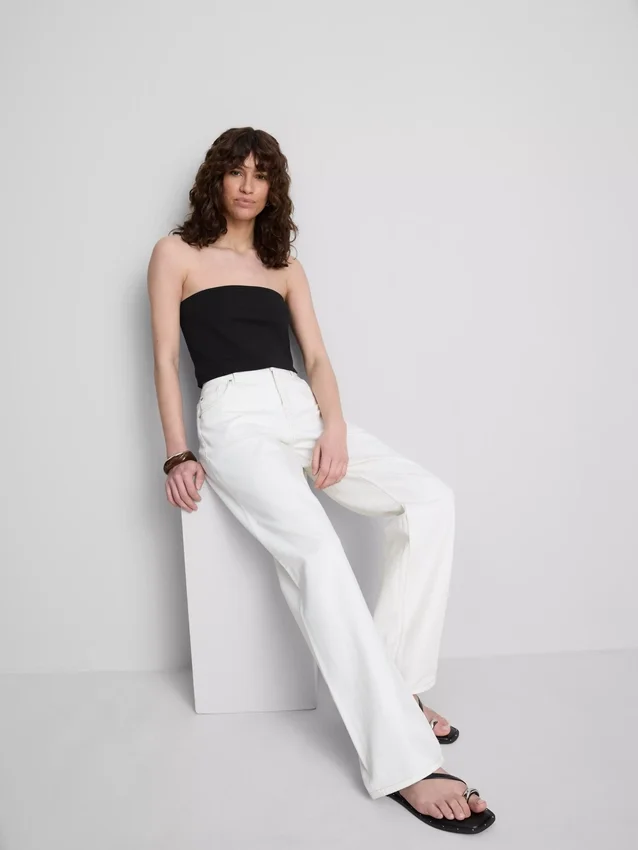 The Primark Scene | Bandeau-top i bomuldsrig jersey