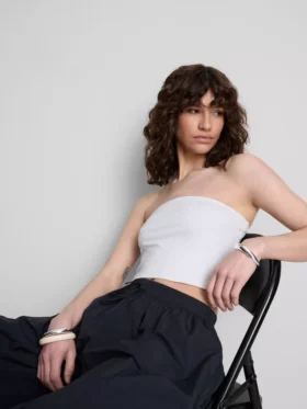 The Primark Scene | Bandeau-top i bomuldsrig jersey
