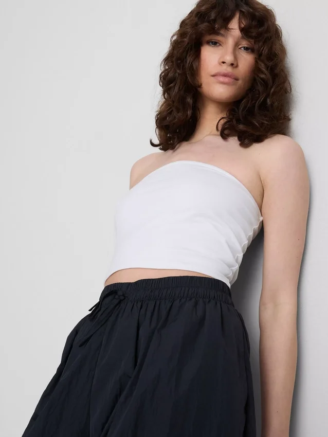 The Primark Scene | Bandeau-top i bomuldsrig jersey