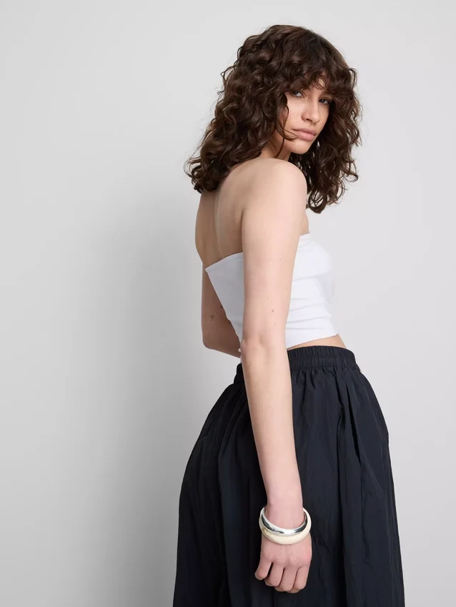 The Primark Scene | Bandeau-top i bomuldsrig jersey