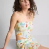 The Primark Scene | Bandeau-top med print og buet udskæring