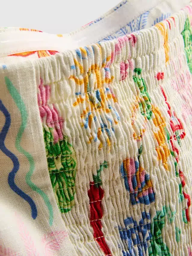 The Primark Scene | Bandeau-top med print og buet udskæring