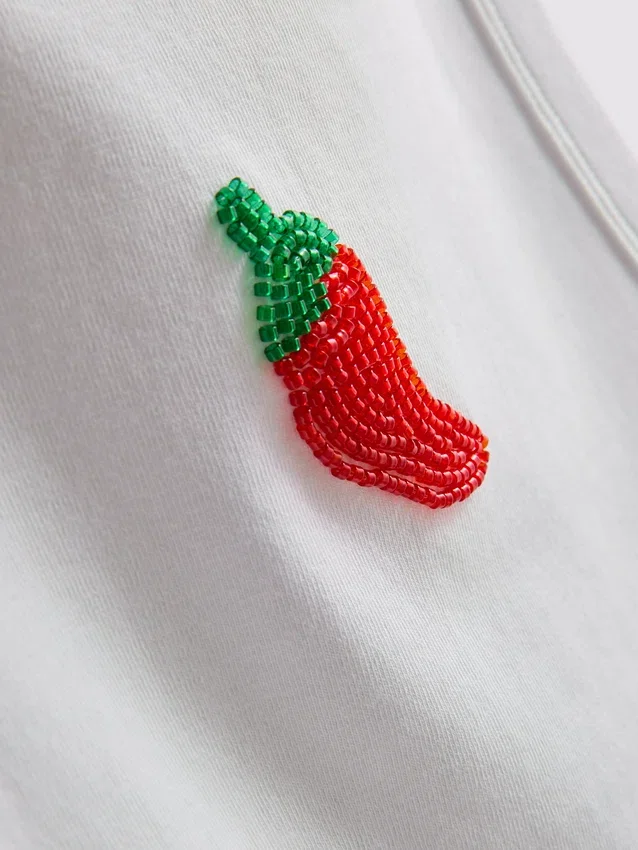 The Primark Scene | Bomuldsrig tanktop med perler