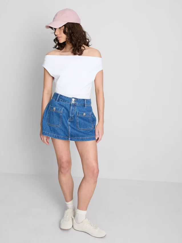 The Primark Scene | Bomuldsrig top med bare skuldre
